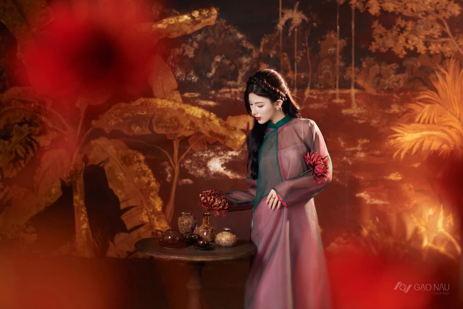Áo Dài Tết 26 Sơn Mài — Áo dài (góc 6)