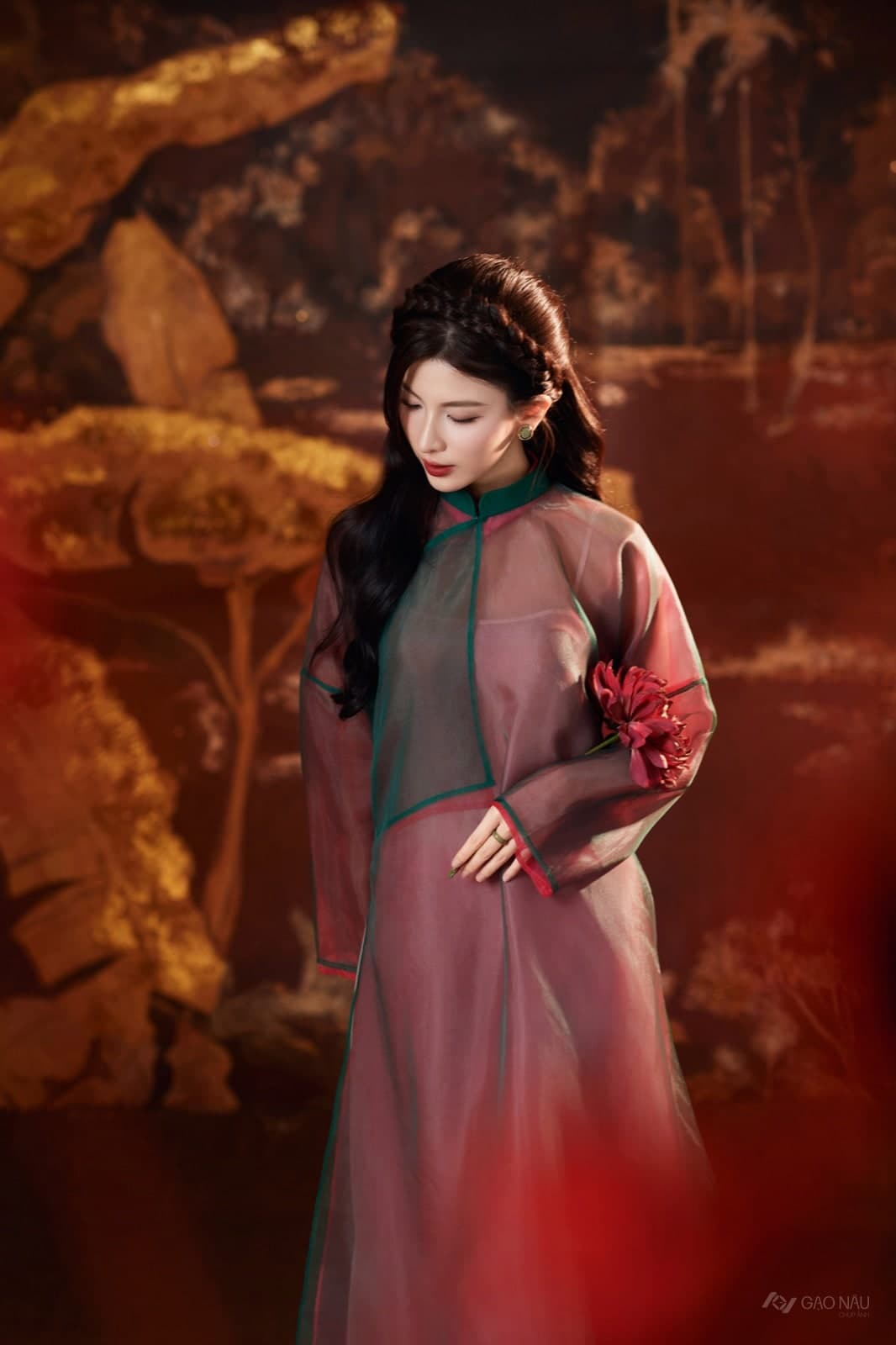 Áo Dài Tết 26 Sơn Mài — Áo dài (góc 7)