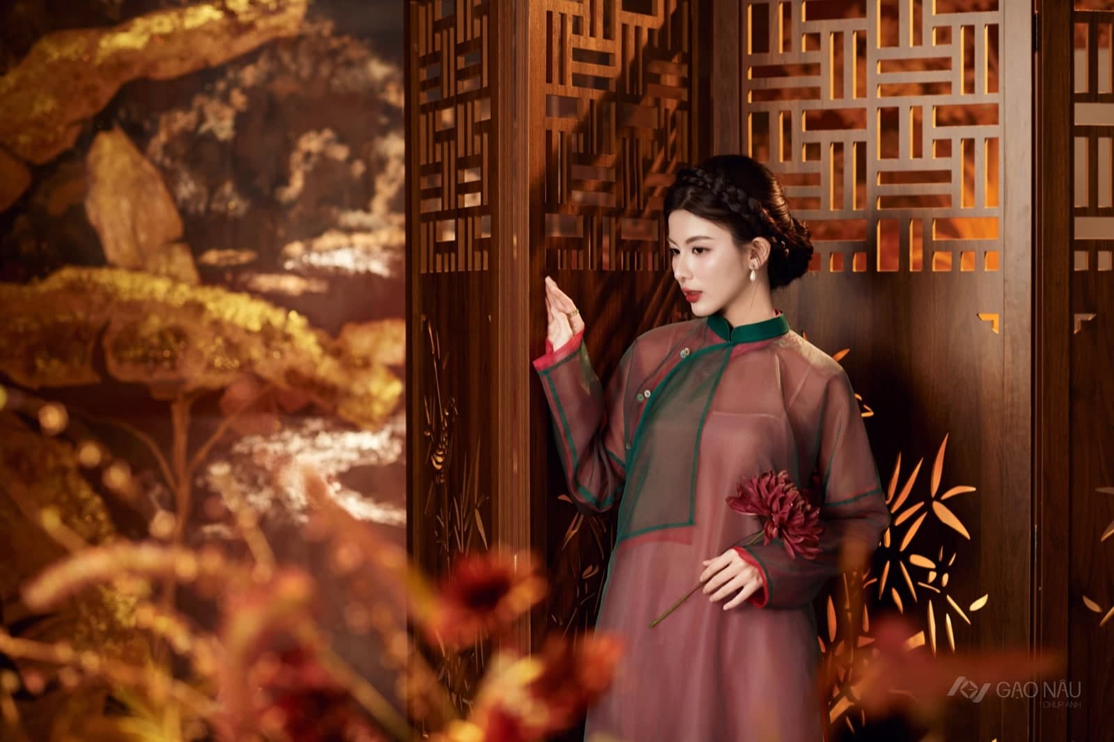 Áo Dài Tết 26 Sơn Mài — Áo dài (góc 22)