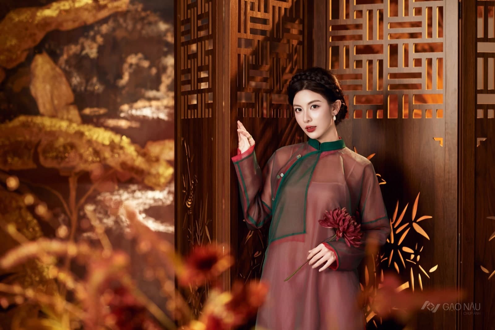 Áo Dài Tết 26 Sơn Mài — Áo dài (góc 23)