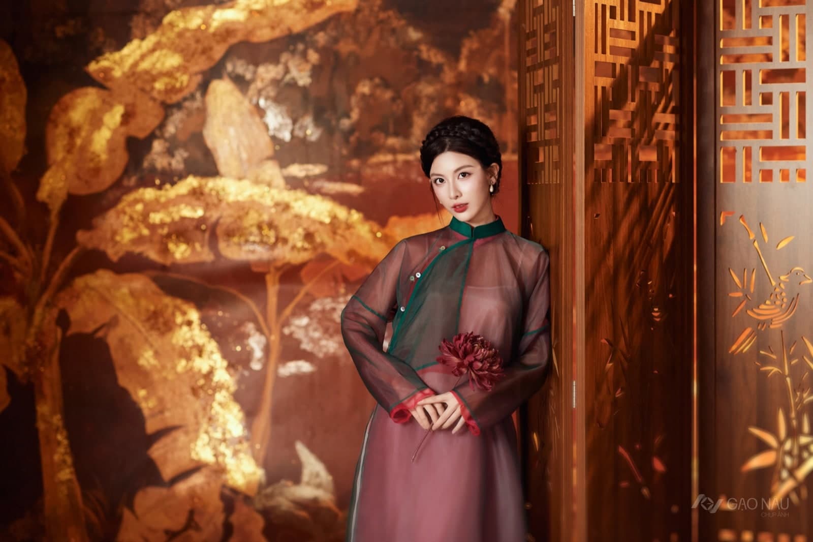 Áo Dài Tết 26 Sơn Mài — Áo dài (góc 33)