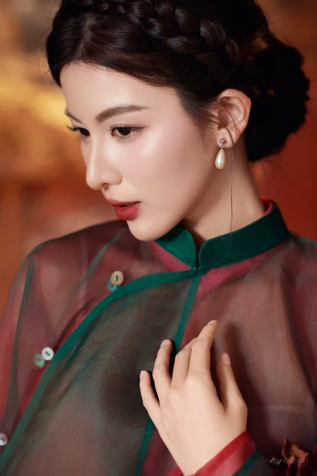 Áo Dài Tết 26 Sơn Mài — Áo dài (góc 34)