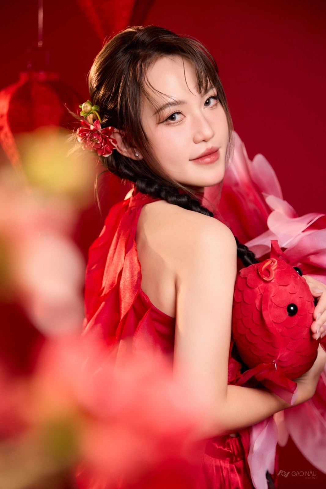 Áo Dài Tết 25 Tết Thủy — 아오자이 (góc 20)