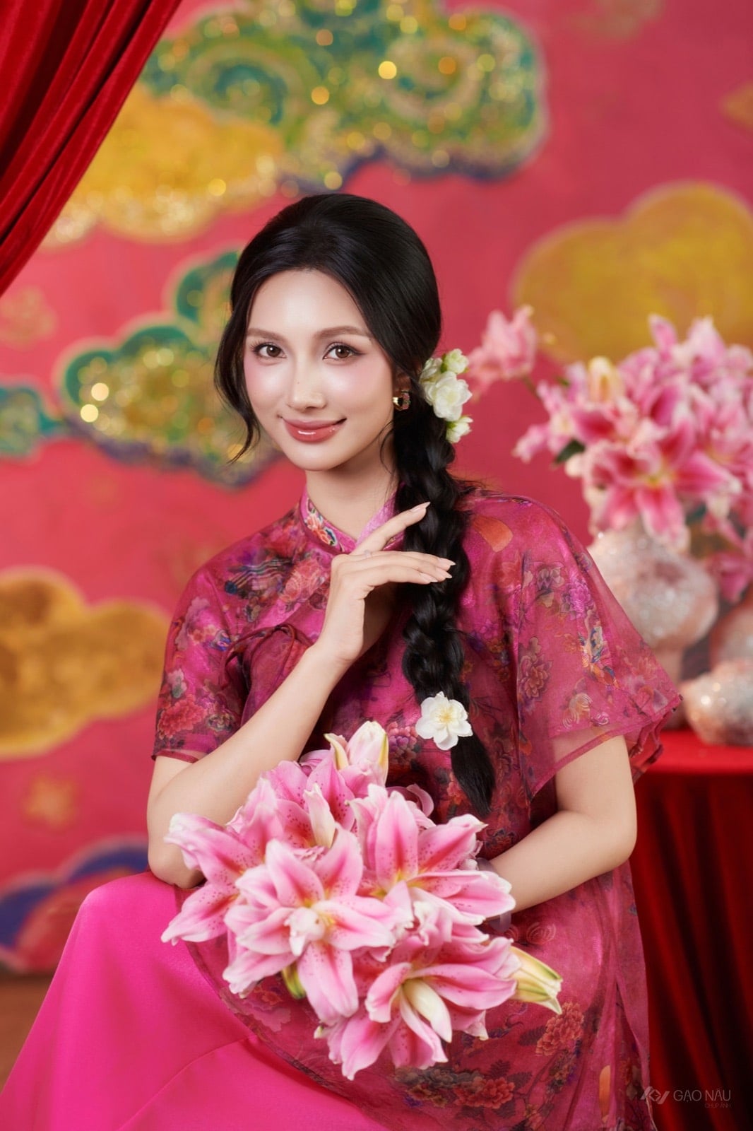 Áo Dài Tết 26 Hàng Trống — 아오자이 (góc 9)