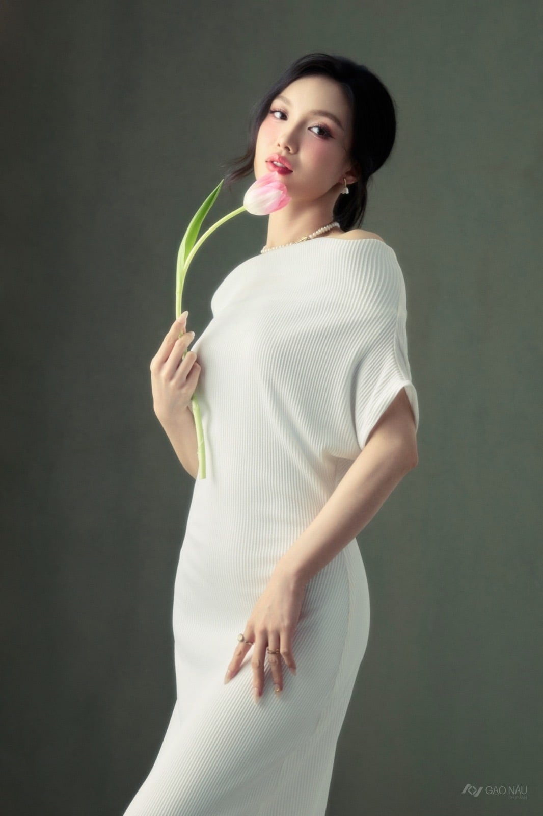 Cá nhân Tulip Rose — 포트레이트 (góc 13)