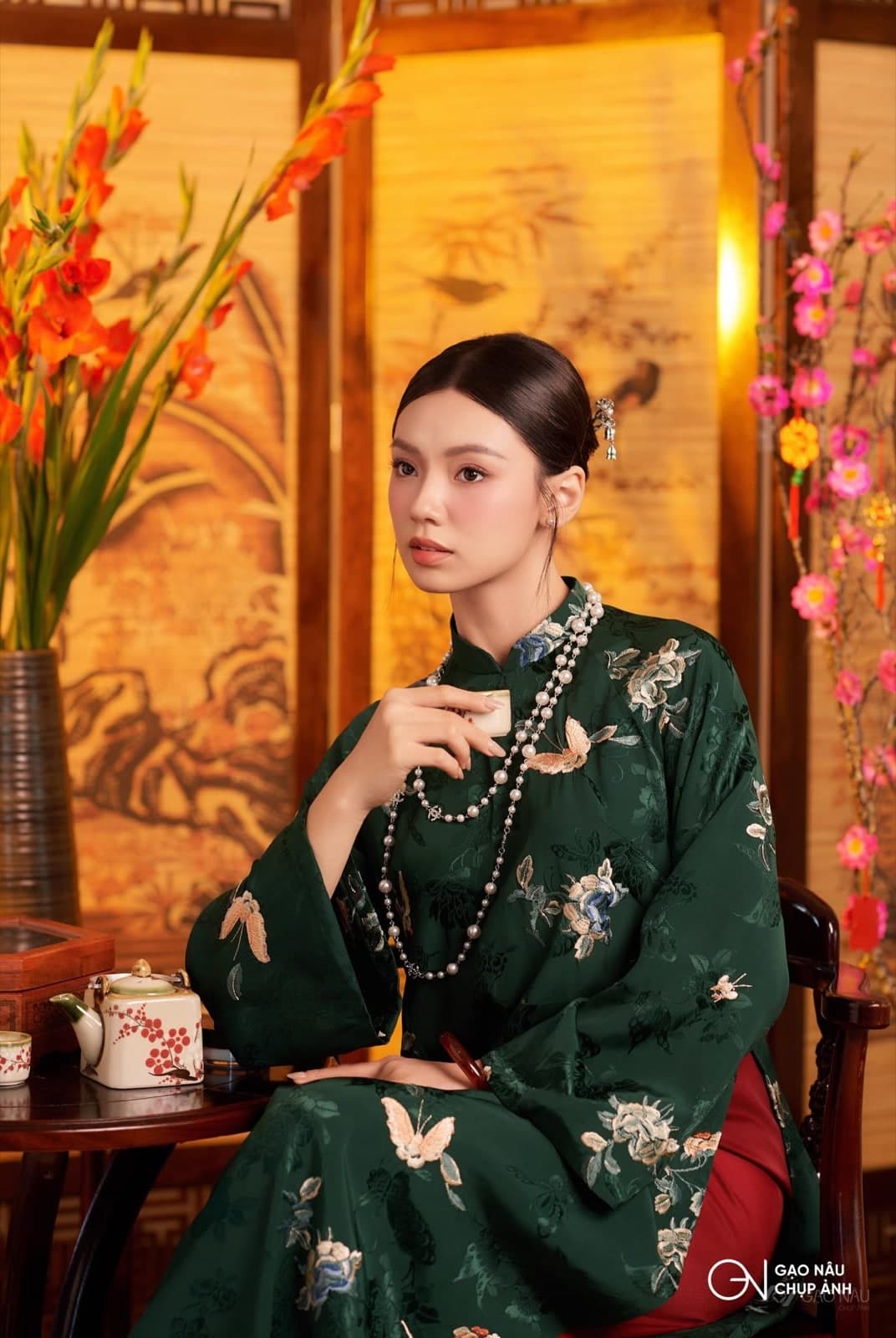 Áo Dài Tết 25 Tết Kim — Áo dài (góc 8)