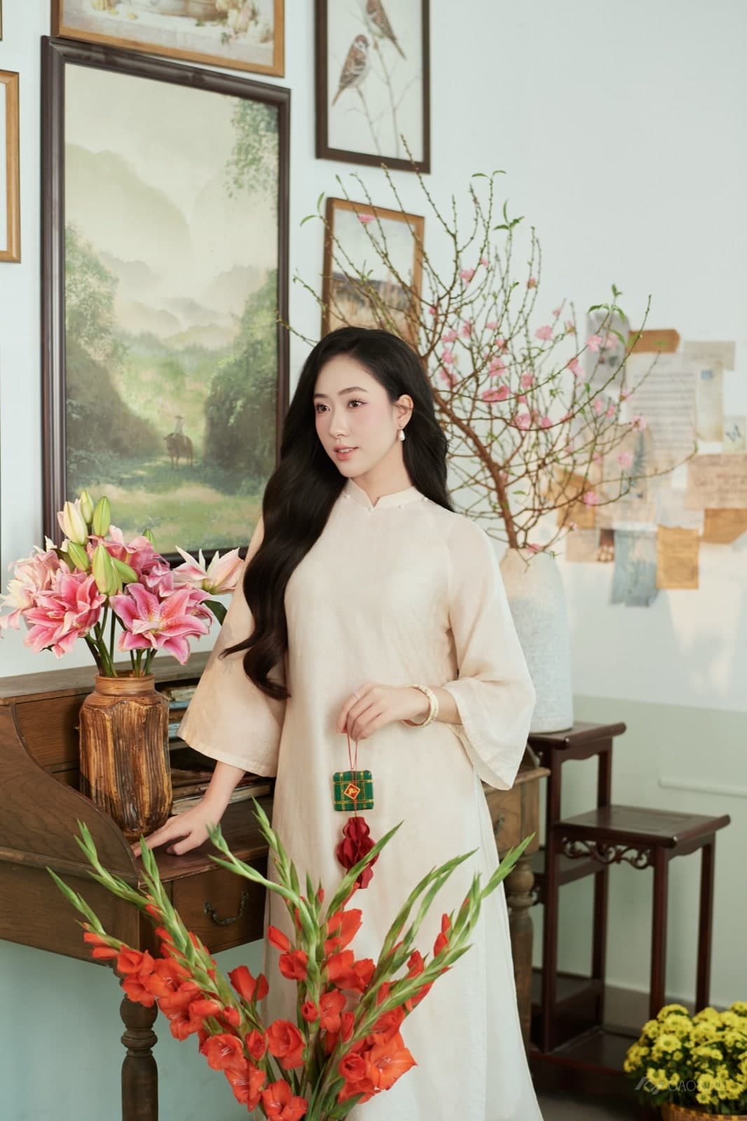 Áo Dài Tết 26 Kim Yên — Áo dài (góc 30)