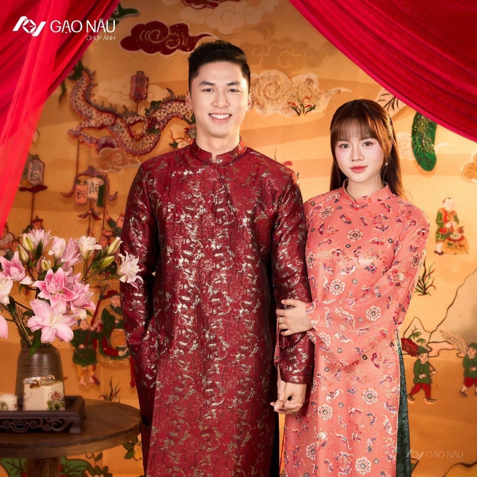 Couple Áo dài Đông Hồ — Couple (góc 3)