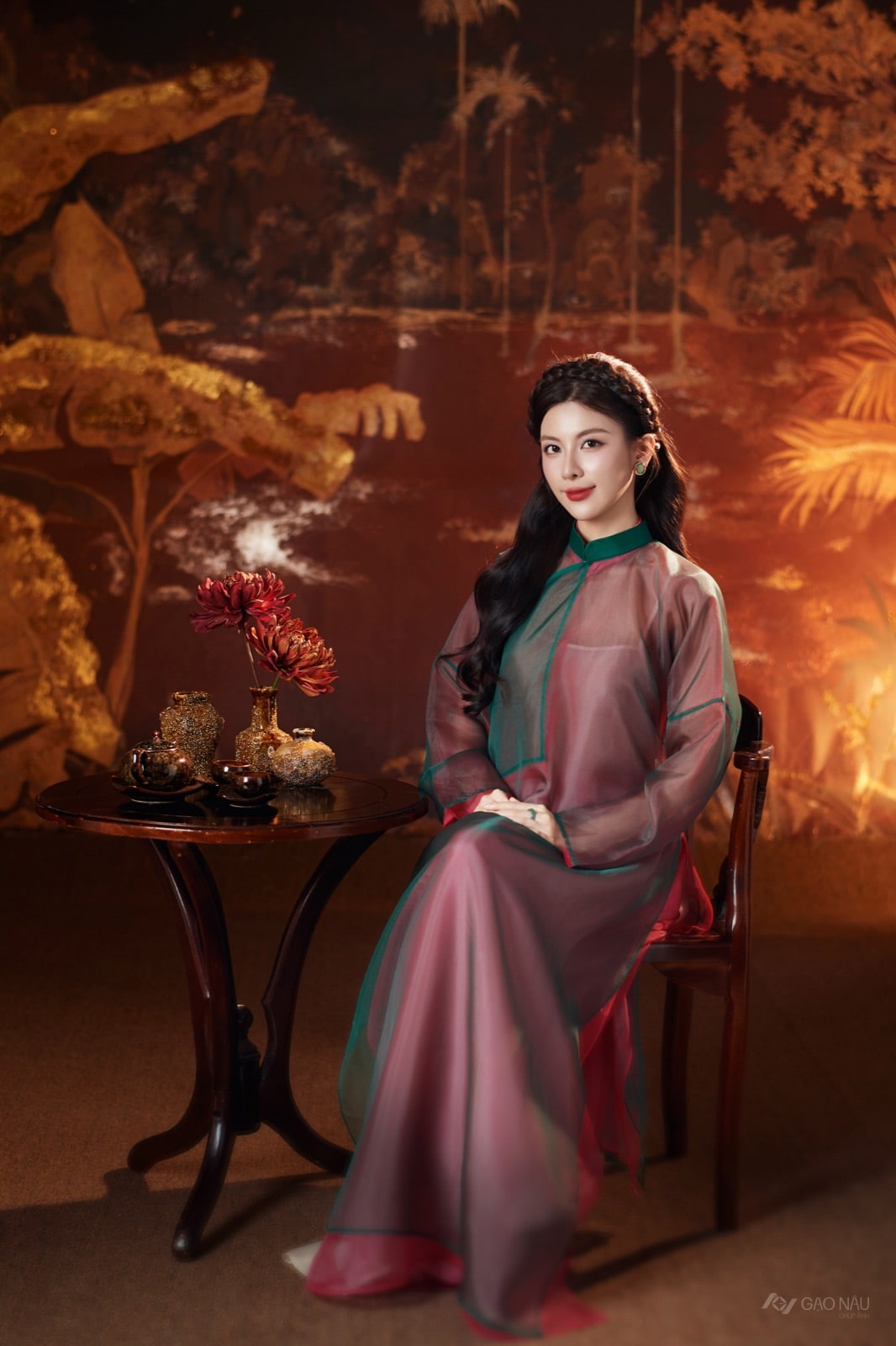 Áo Dài Tết 26 Sơn Mài — ảnh 2