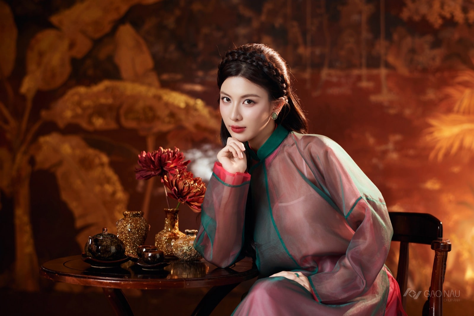 Áo Dài Tết 26 Sơn Mài — ảnh 3