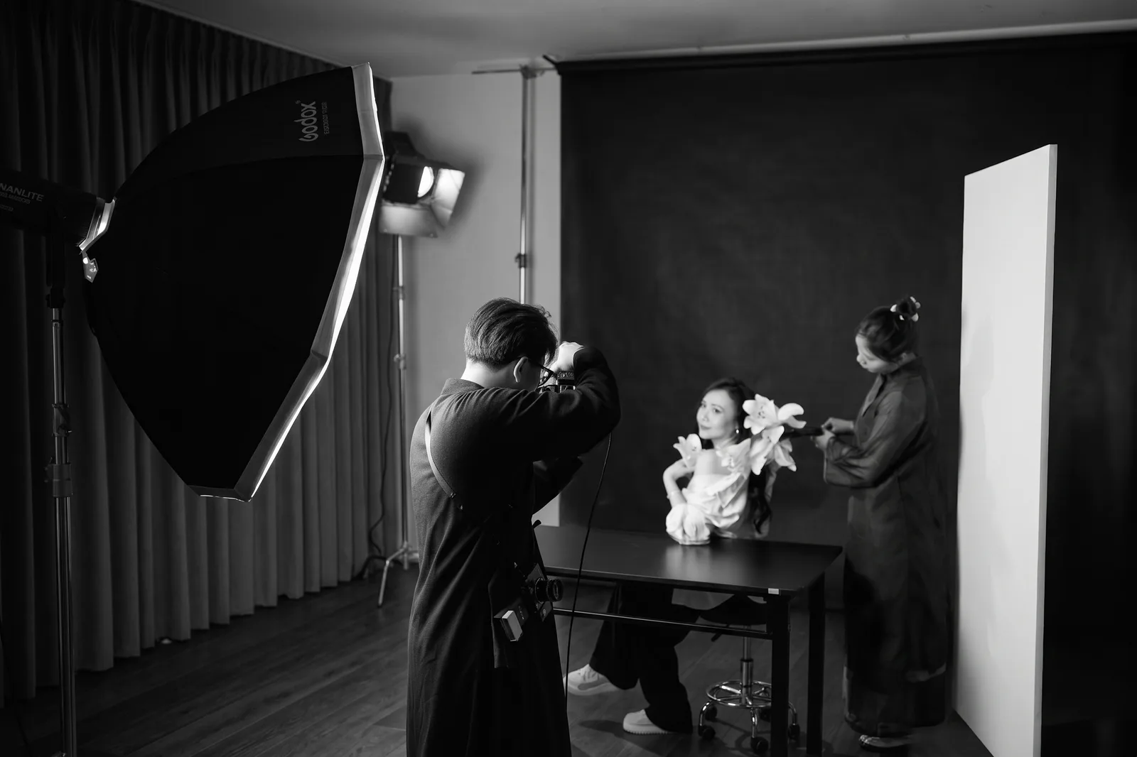 Behind the scenes